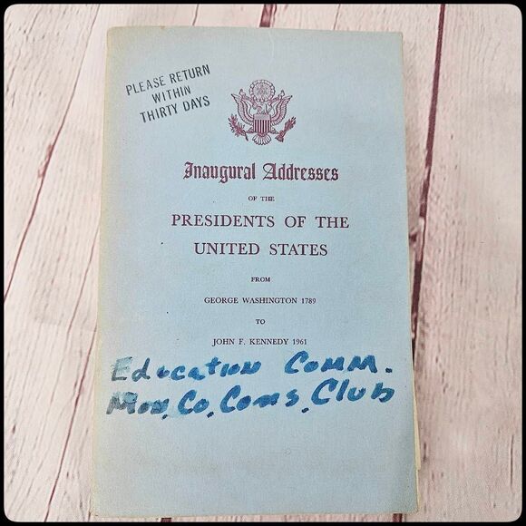 Inaugural Addresses of the Presidents of the United States Washington to Kennedy - Picture 1 of 8